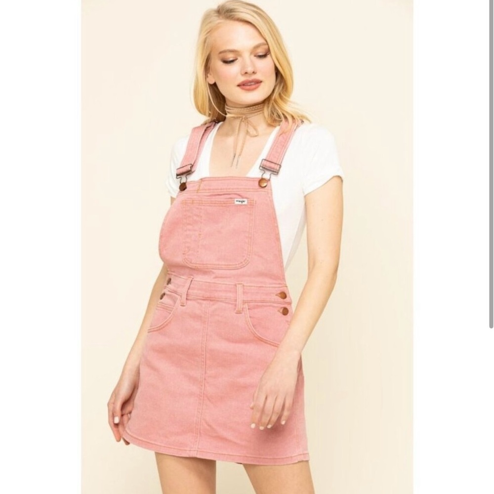 Wrangler Pink Overall Dress